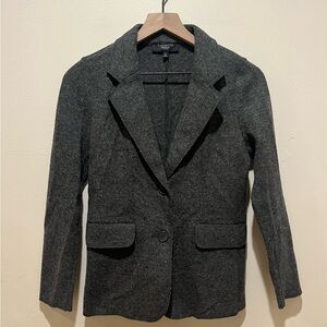 Talbots Wool Light Grey Lightweight Blazer Jacket - Women’s Size 2 Petite